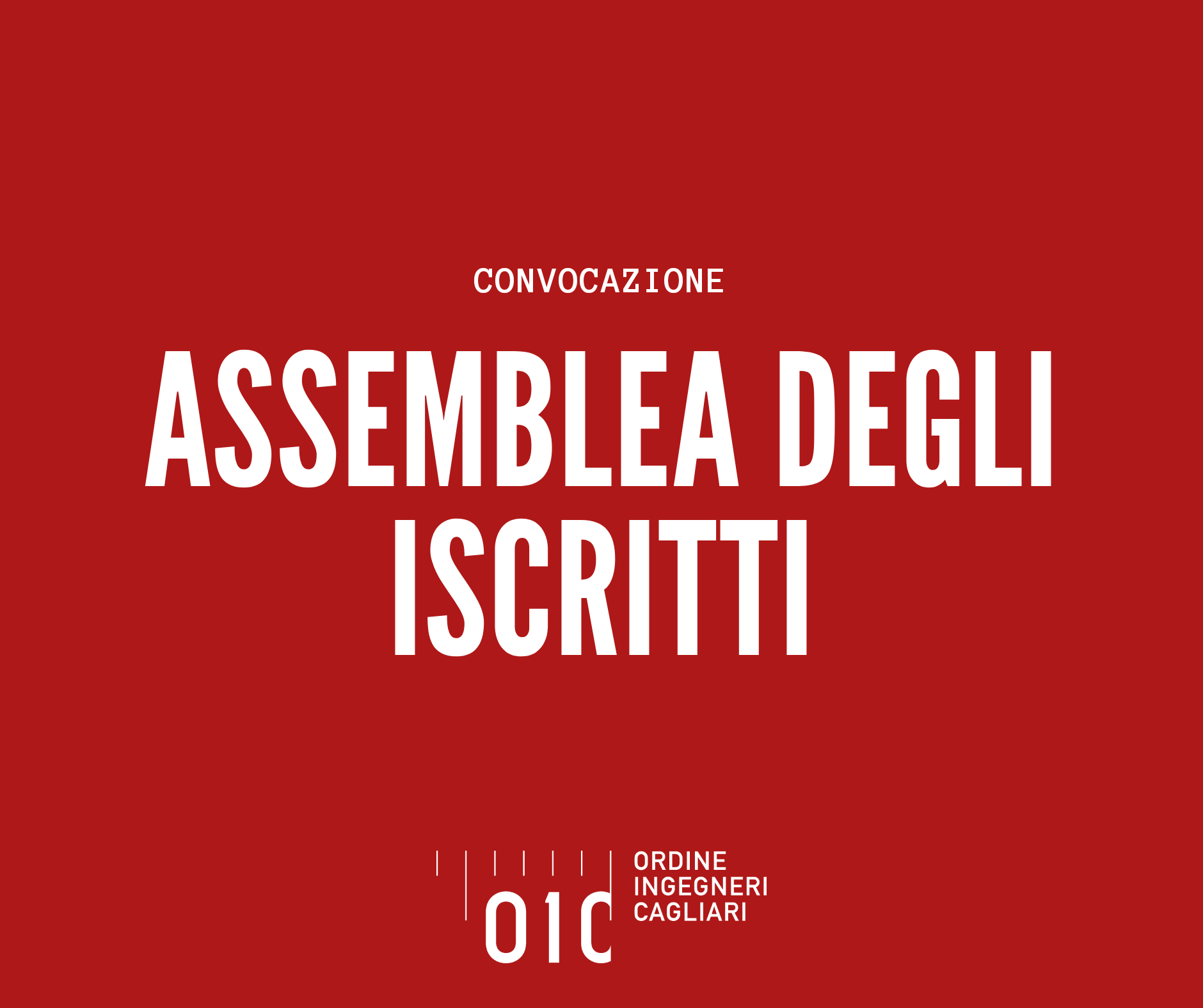 Convocazione dell’Assemblea degli Iscritti