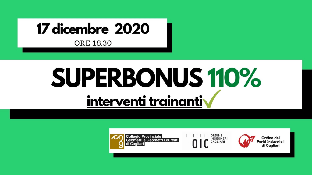 Superbonus 110%: giovedì 17 il terzo incontro con i tecnici sardi. In streaming tutte le informazioni sui benefici