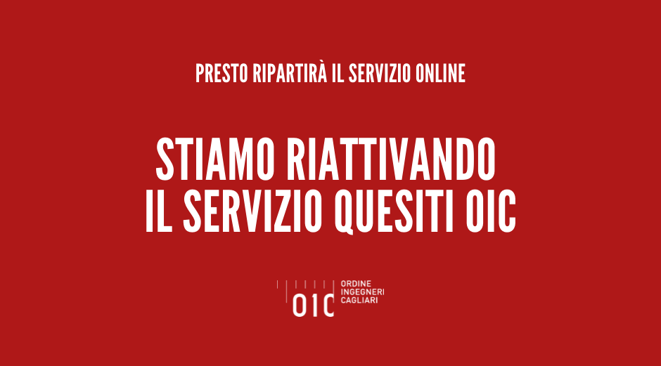 A breve ripartirà il Servizio Quesiti OIC