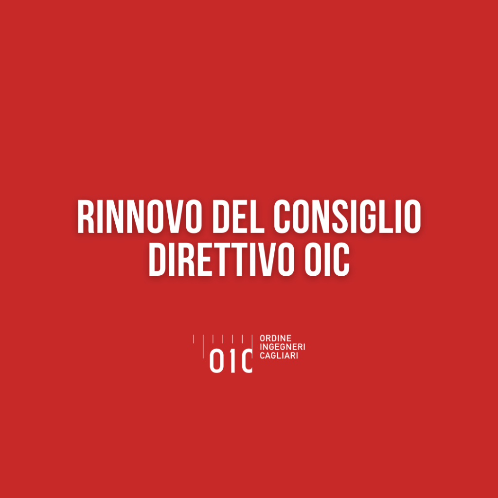 Rinnovo del Consiglio Direttivo dell’Ordine