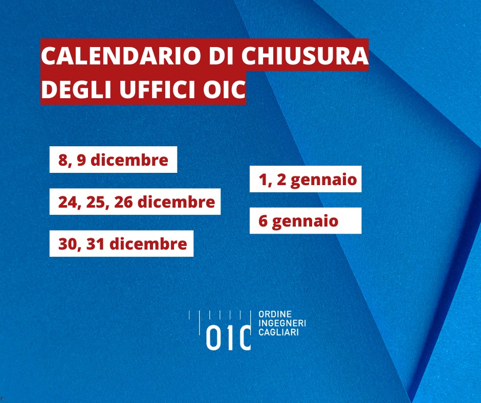 Chiusura uffici di Segreteria OIC