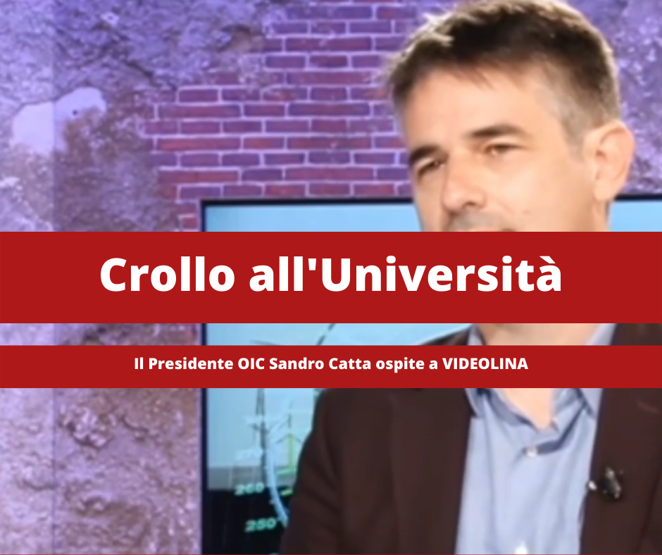 Crollo dell’Aula Magna di Geologia – Il Presidente OIC Catta a Videolina