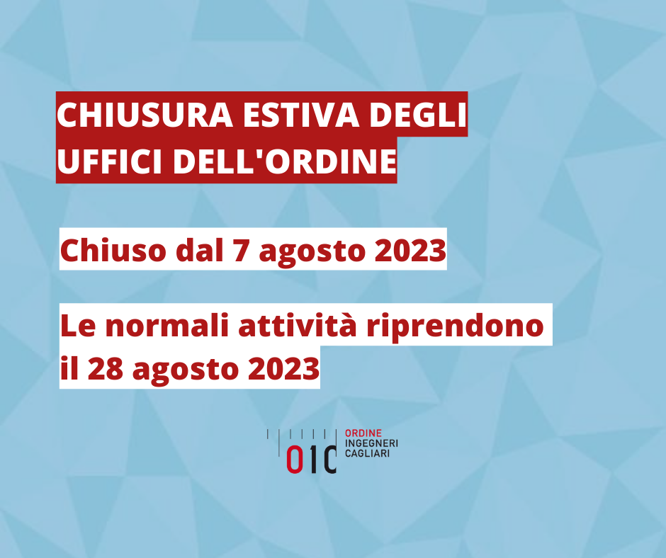 Chiusura estiva degli uffici