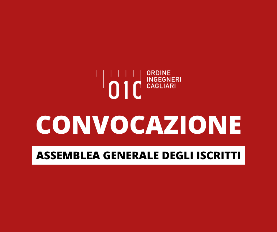 Convocazione dell’Assemblea Generale degli Iscritti – 20 novembre 2023