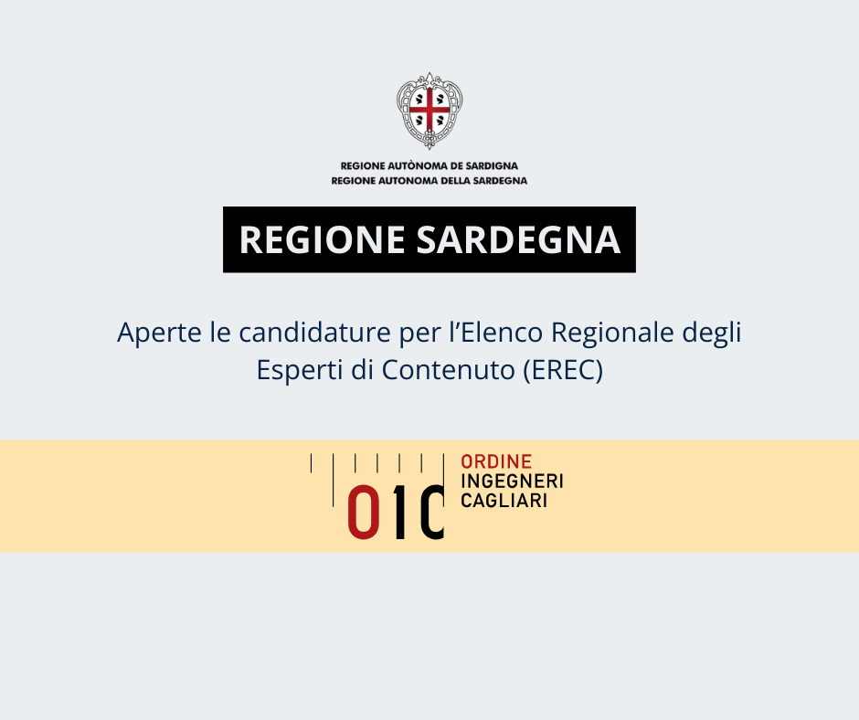 Aperte le candidature per l’Elenco Regionale degli Esperti di Contenuto (EREC)