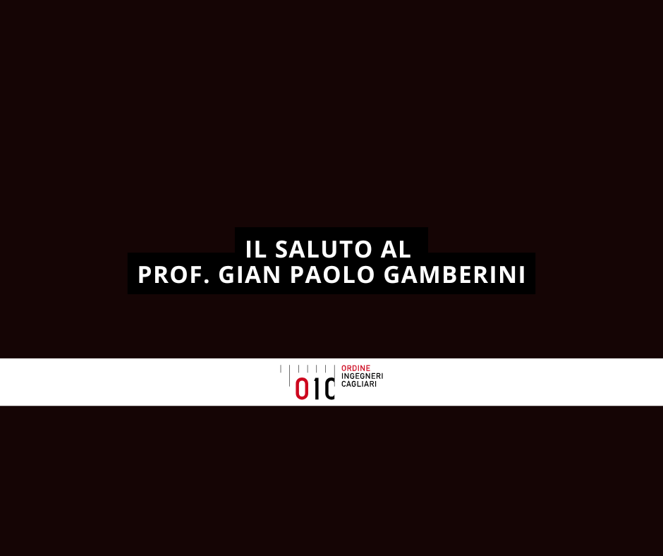 Il saluto di OIC al prof. Gian Paolo Gamberini